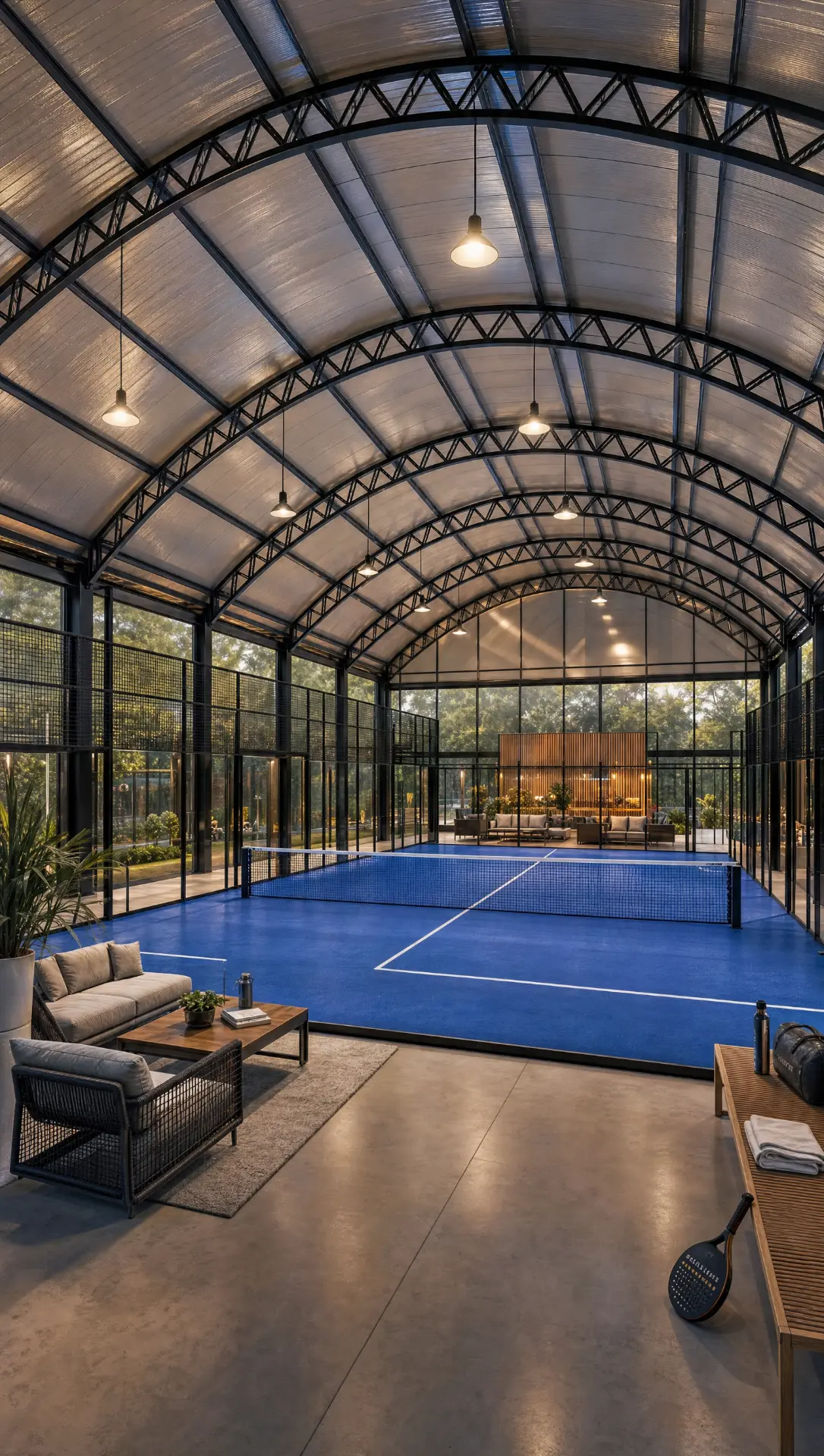 Representative covered court structure